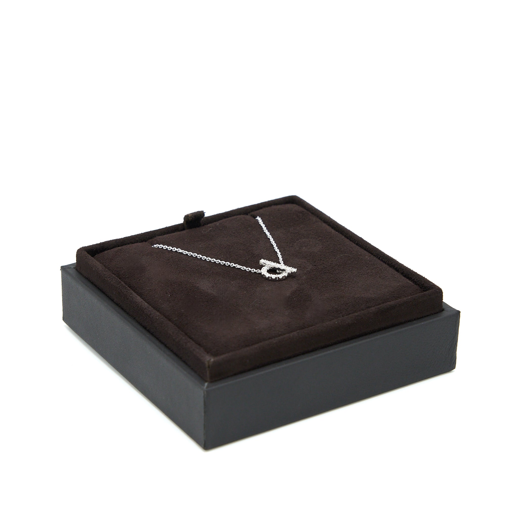 HERMES FINESSE NECKLACE WHITE GOLD WITH DIAMONDS