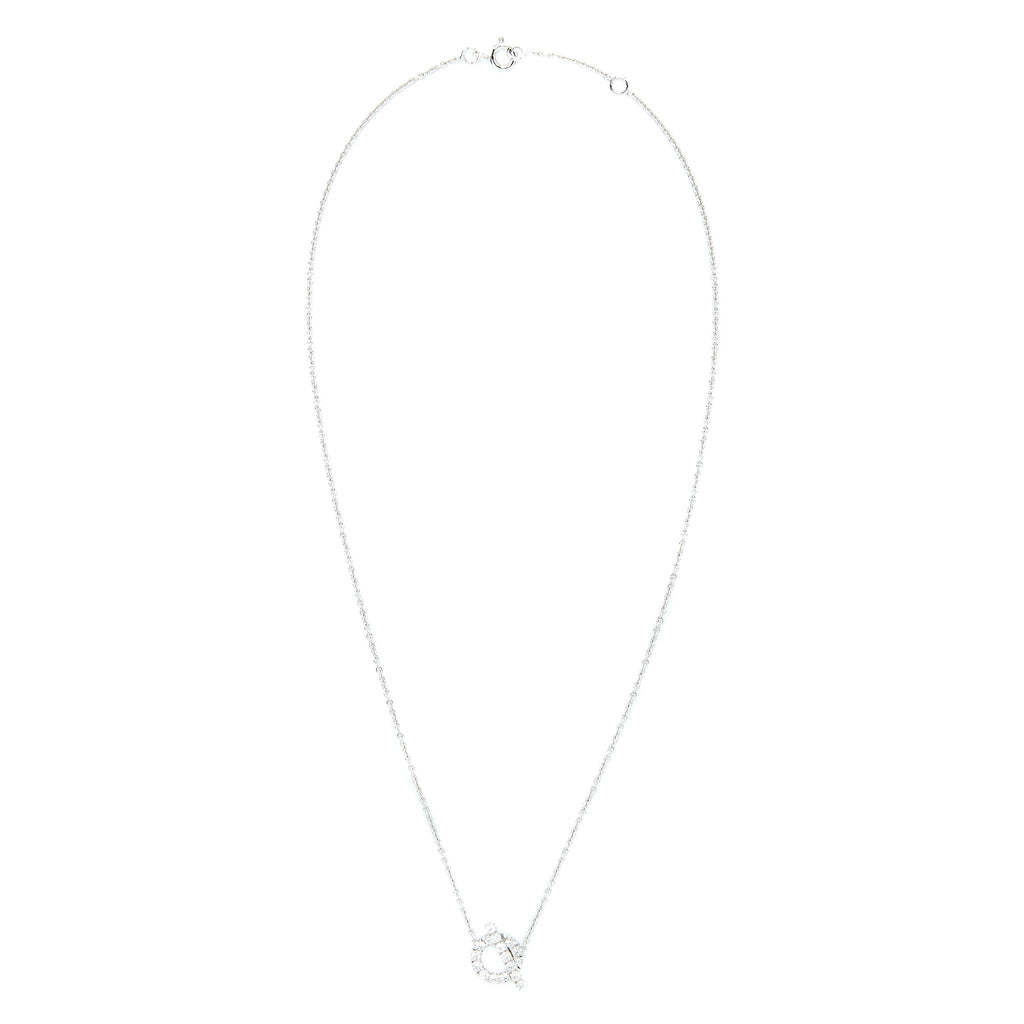 HERMES FINESSE NECKLACE WHITE GOLD WITH DIAMONDS