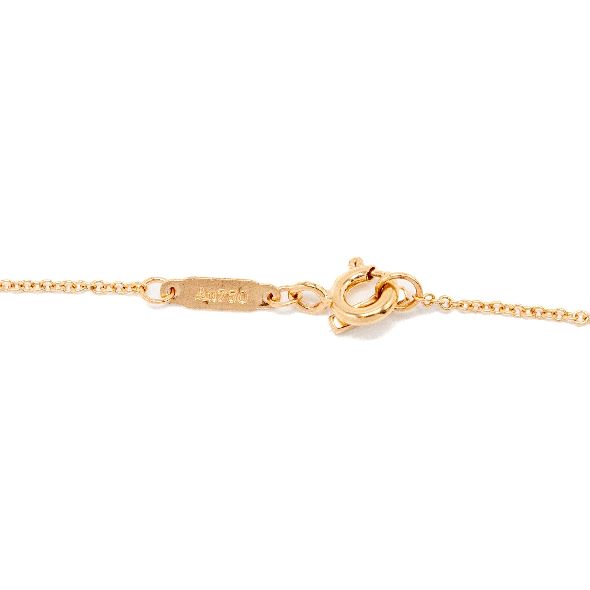 TIFFANY SMALL T SMILE PENDANT ROSE GOLD
