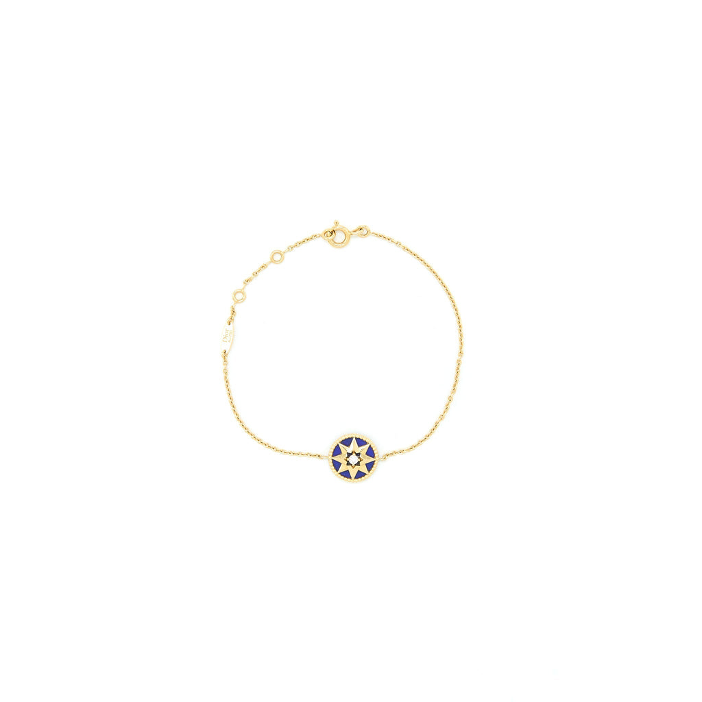 DIOR ROSE DES VENTS BRACELET YELLOW GOLD SEMI PRECIOUS STONE DIAMOND