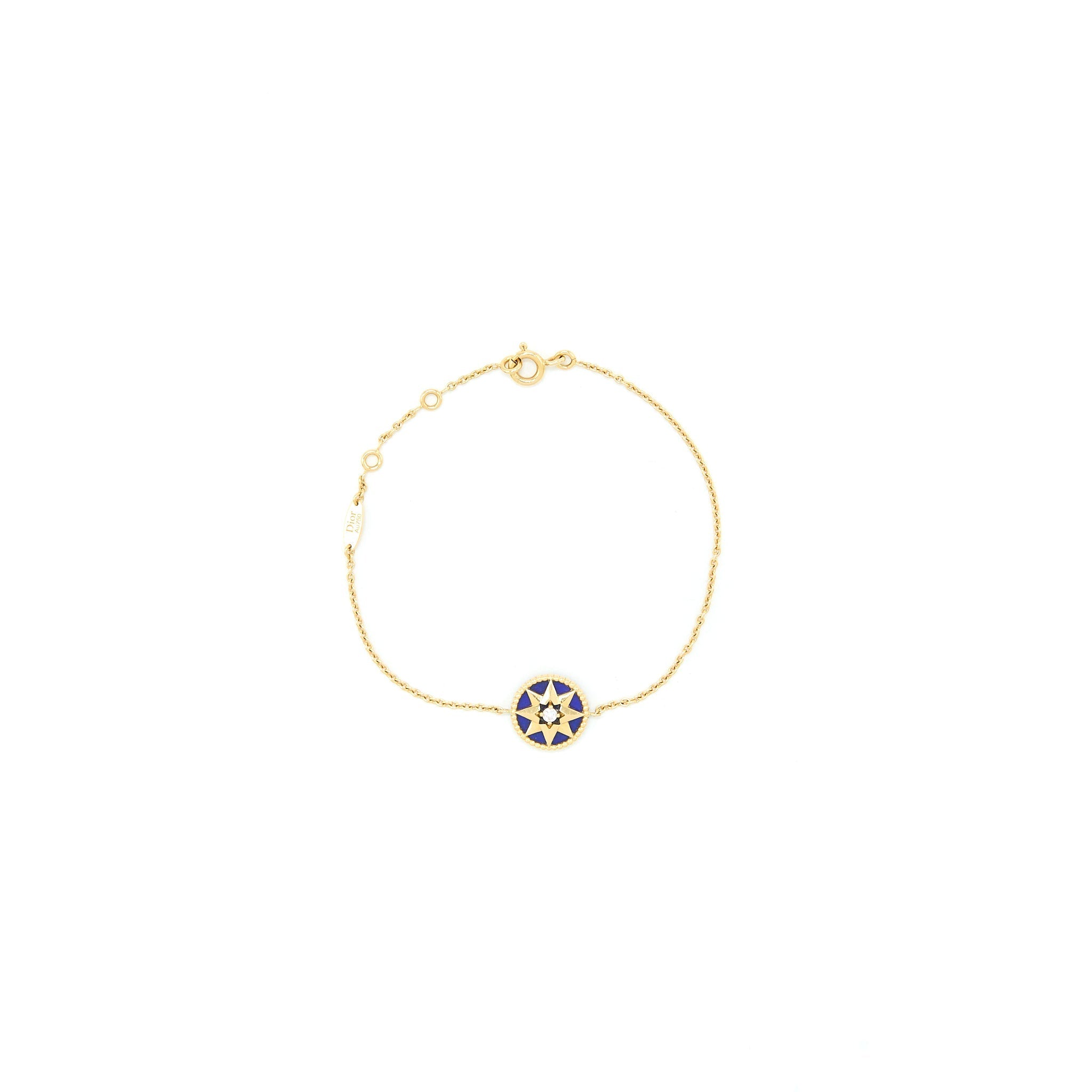 DIOR ROSE DES VENTS BRACELET YELLOW GOLD SEMI PRECIOUS STONE DIAMOND