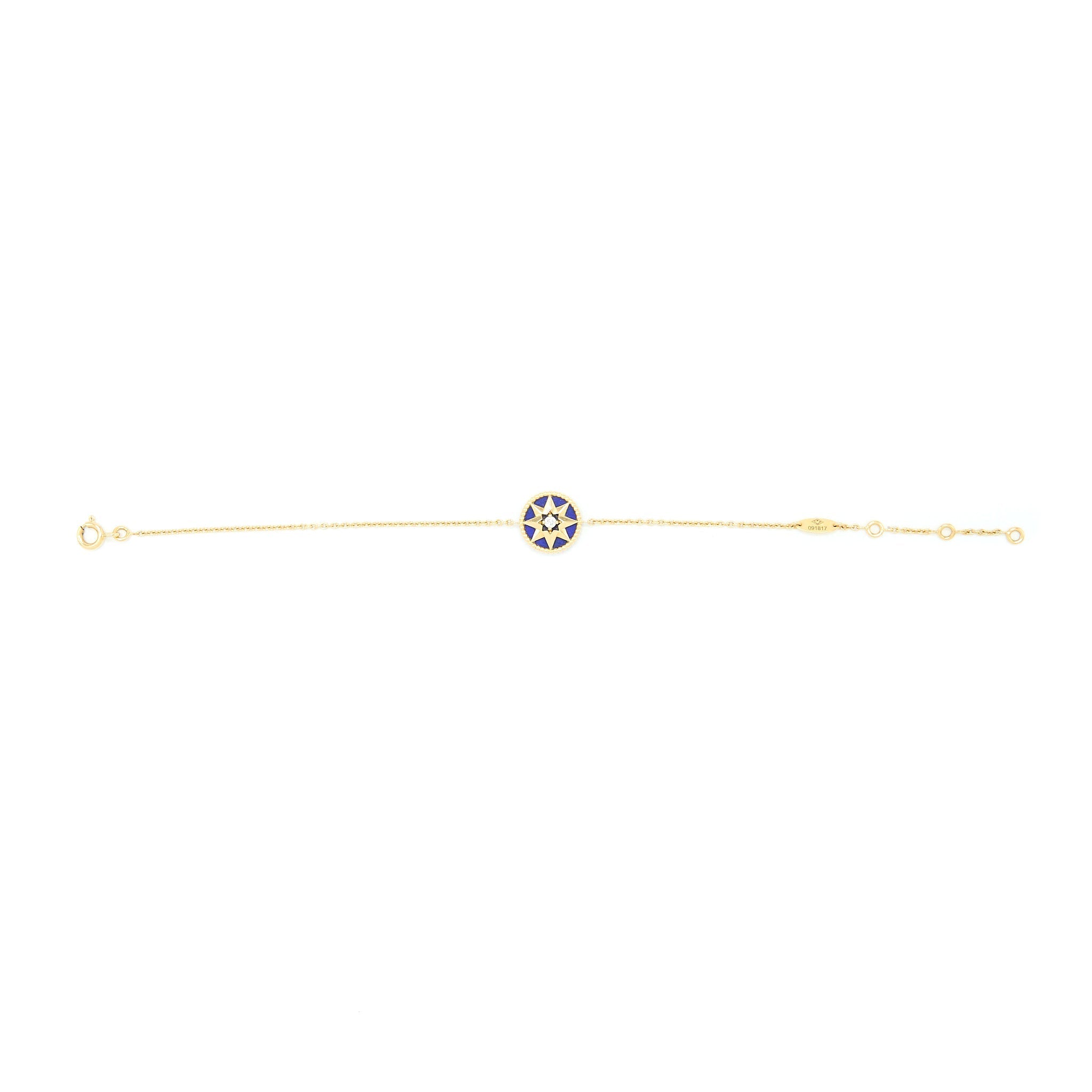 DIOR ROSE DES VENTS BRACELET YELLOW GOLD SEMI PRECIOUS STONE DIAMOND