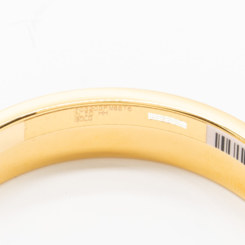 HERMES SIZE T6 CLIC HH BRACELET GOLD MAT BRUSHED GHW