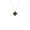 VAN CLEEF AND ARPELS VINTAGE ALHAMBRA PENDANT YELLOW GOLD OYNX