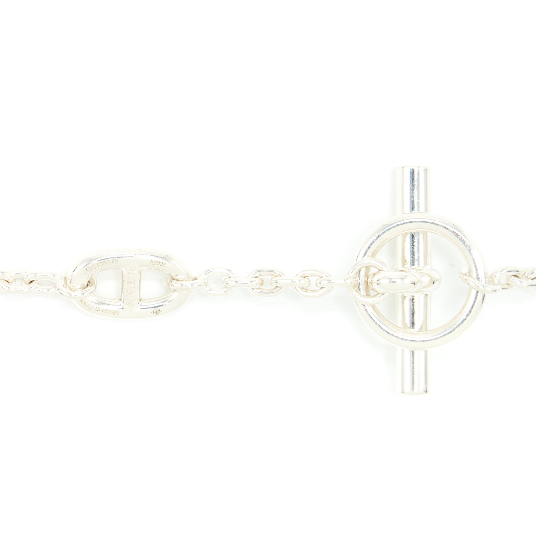 HERMES FARANDOLE LONG NECKLACE STERLING SLIVER