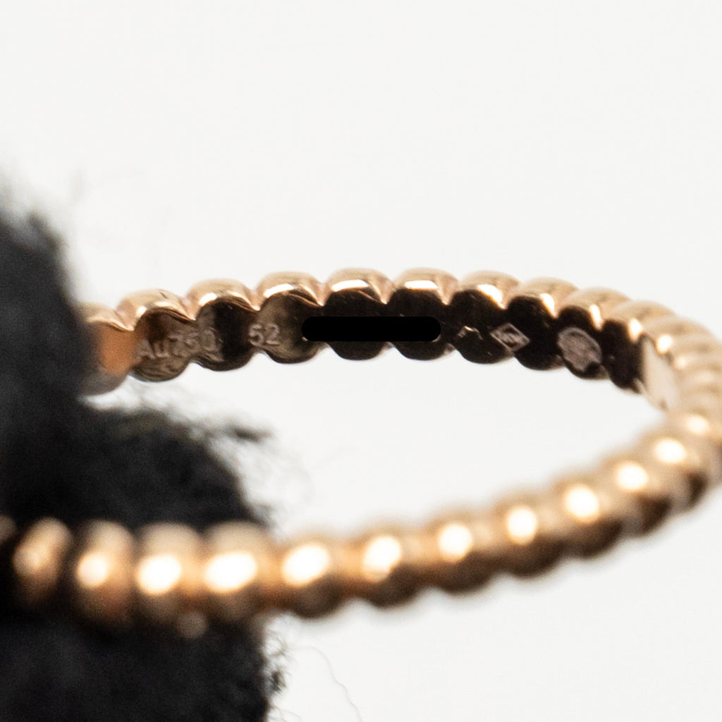 VAN CLEEF AND ARPELS PERLEE PEARLS OF GOLD RING ROSE GOLD