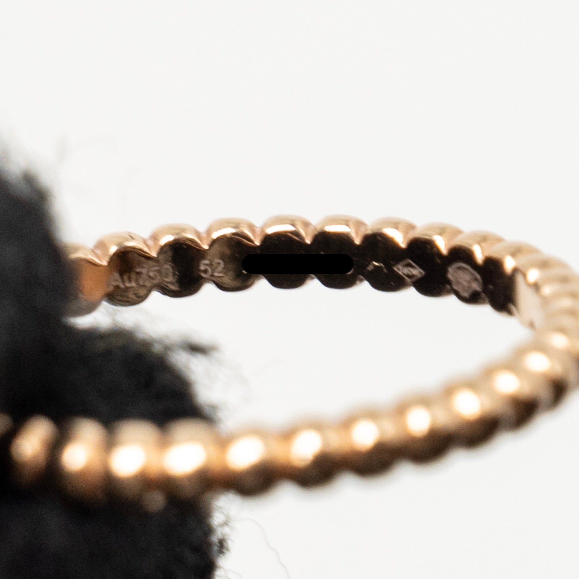 VAN CLEEF AND ARPELS PERLEE PEARLS OF GOLD RING ROSE GOLD