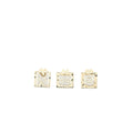 CHANEL 3 PIN SQUARE BROOCH CC LOGO/LETTER N/5 LIGHT GOLD TONE