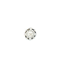 CHANEL ROUND WITH CC LOGO CRYSTAL/LEATHER CHAIN BROOCH LIGHT GOLD TONE