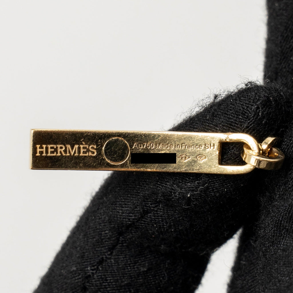 HERMES KELLY CHAINE BRACELET YELLOW GOLD WITH DIAMONDS