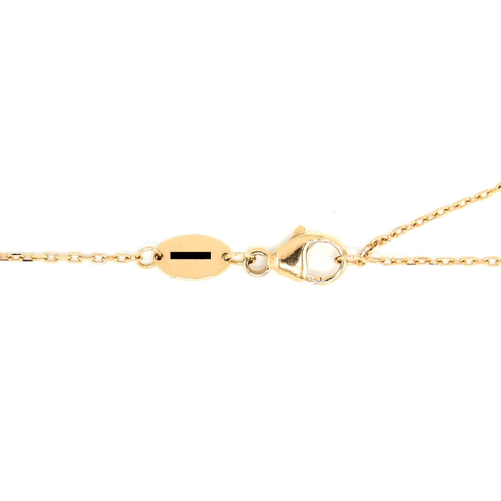CHAUMET JEUX DE LIENS NECKLACE TURQUOISE/ROSE GOLD WITH ONE DIAMOND