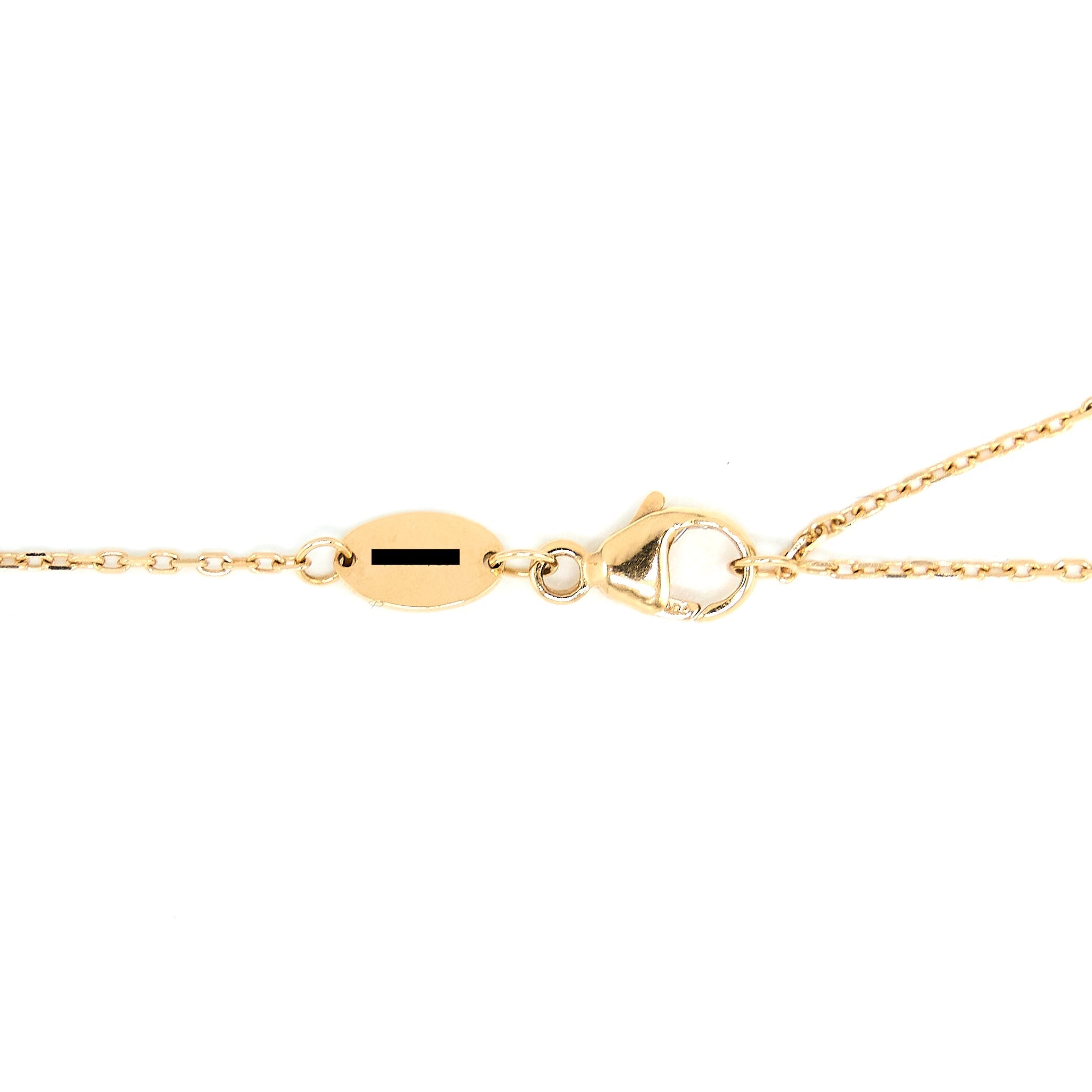 CHAUMET JEUX DE LIENS NECKLACE TURQUOISE/ROSE GOLD WITH ONE DIAMOND