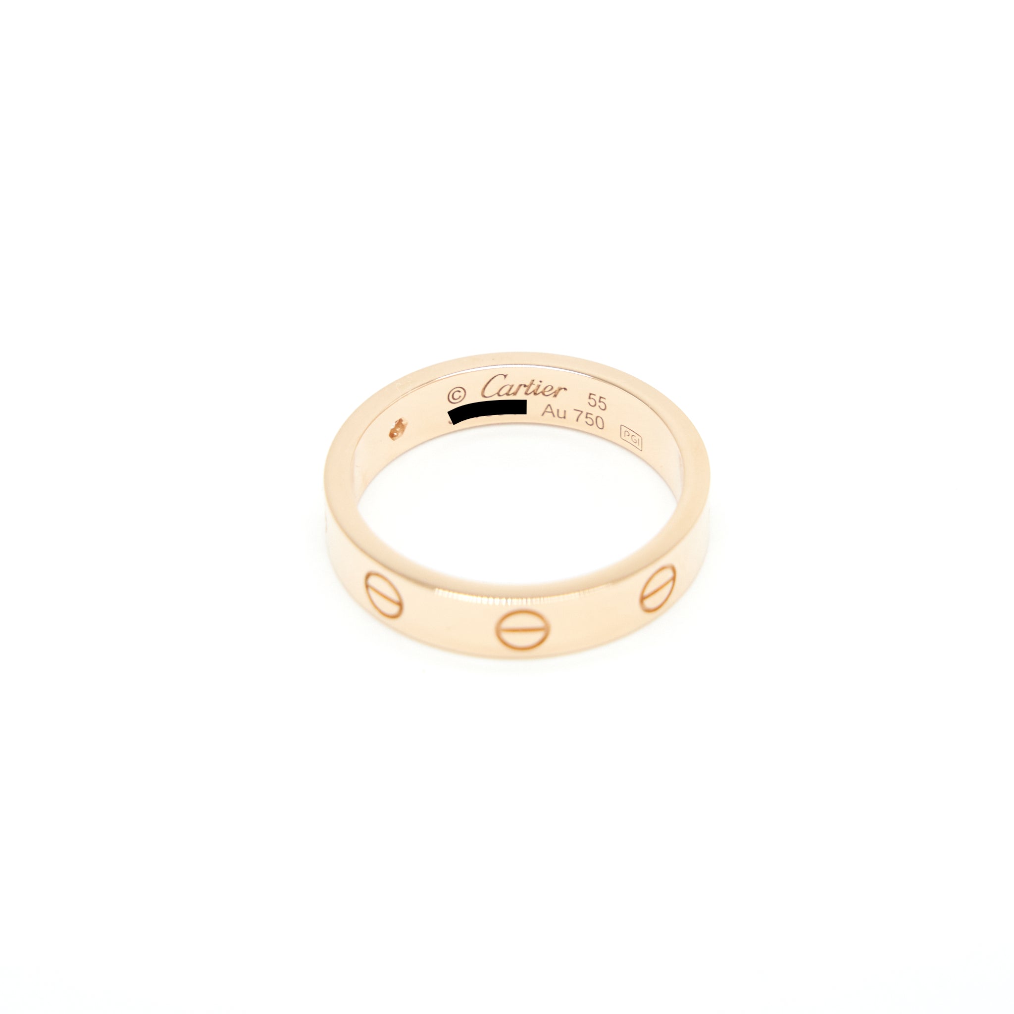 CARTIER LOVE RING WITH ONE DIAMOND ROSE GOLD