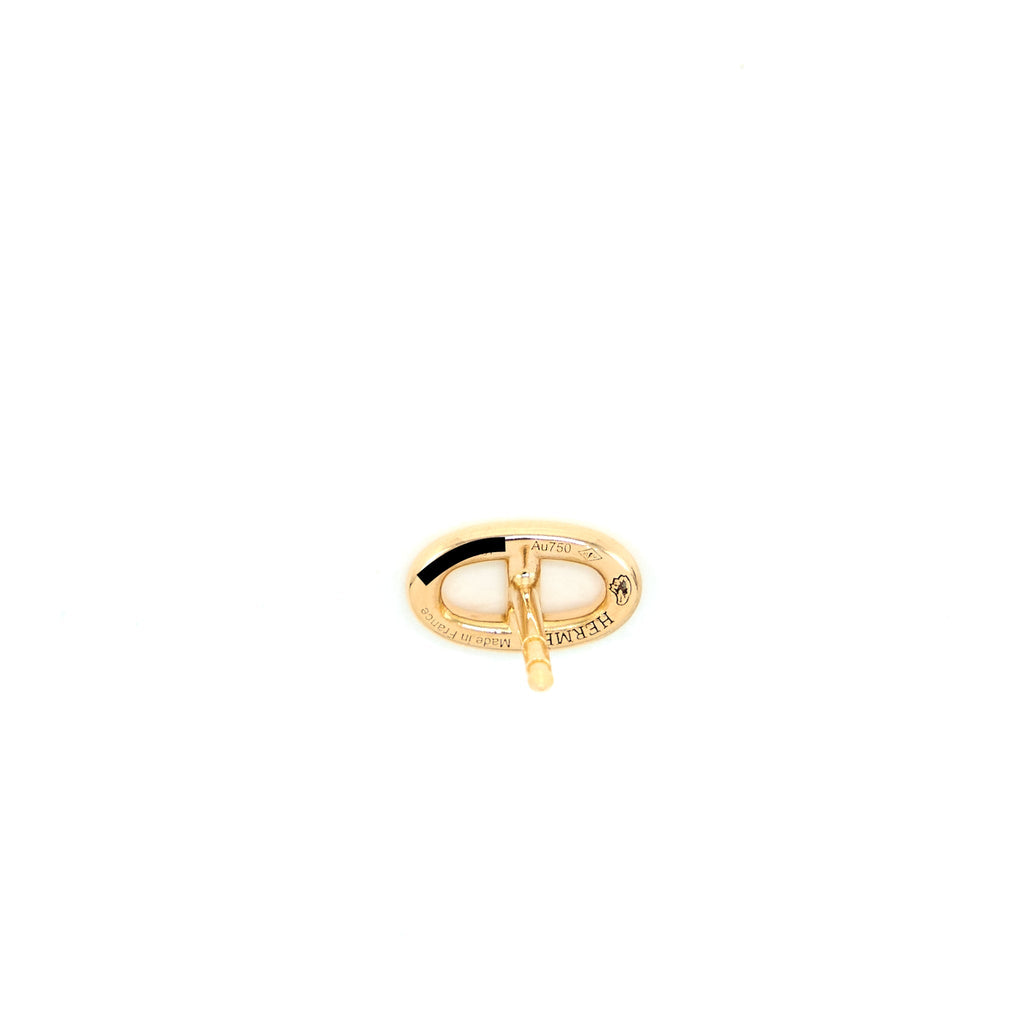 HERMES CHAINE D’ANCRE EARRINGS ROSE GOLD
