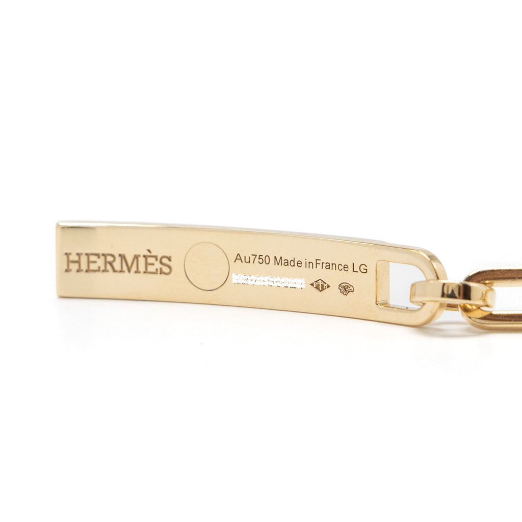 HERMES KELLY CHAINE BRACELET YELLOW GOLD, DIAMONDS