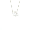 HERMES FINESSE PENDANT NECKLACE WHITE GOLD WITH DIAMONDS