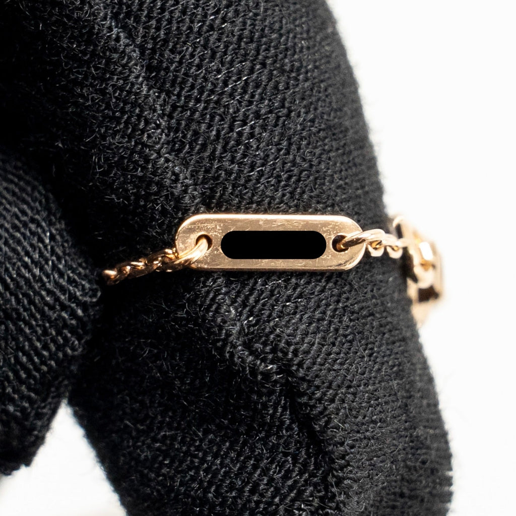 VAN CLEEF AND ARPELS SWEET ALHAMBRA BRACELET 18K ROSE GOLD / CARNELIAN