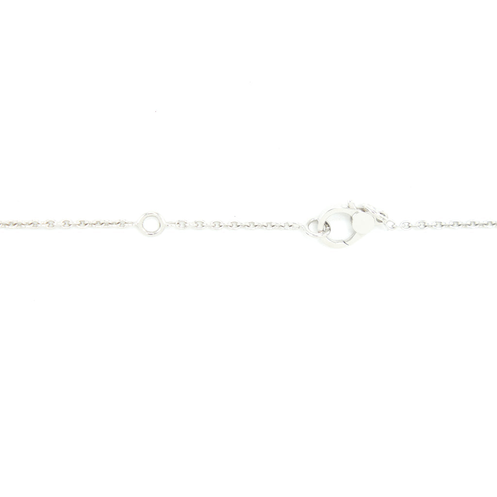 HERMES FINESSE PENDANT NECKLACE WHITE GOLD WITH DIAMONDS