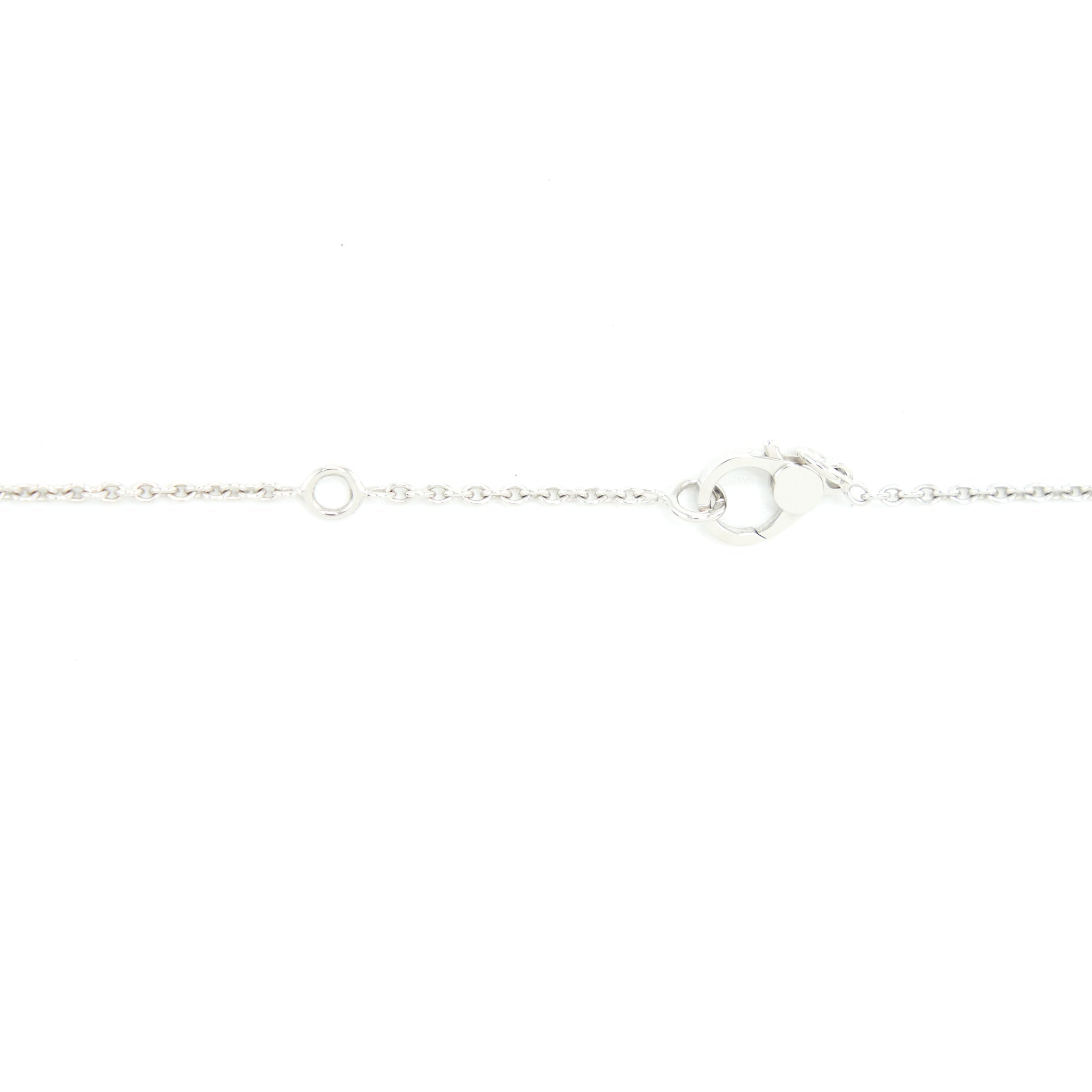 HERMES FINESSE PENDANT NECKLACE WHITE GOLD WITH DIAMONDS