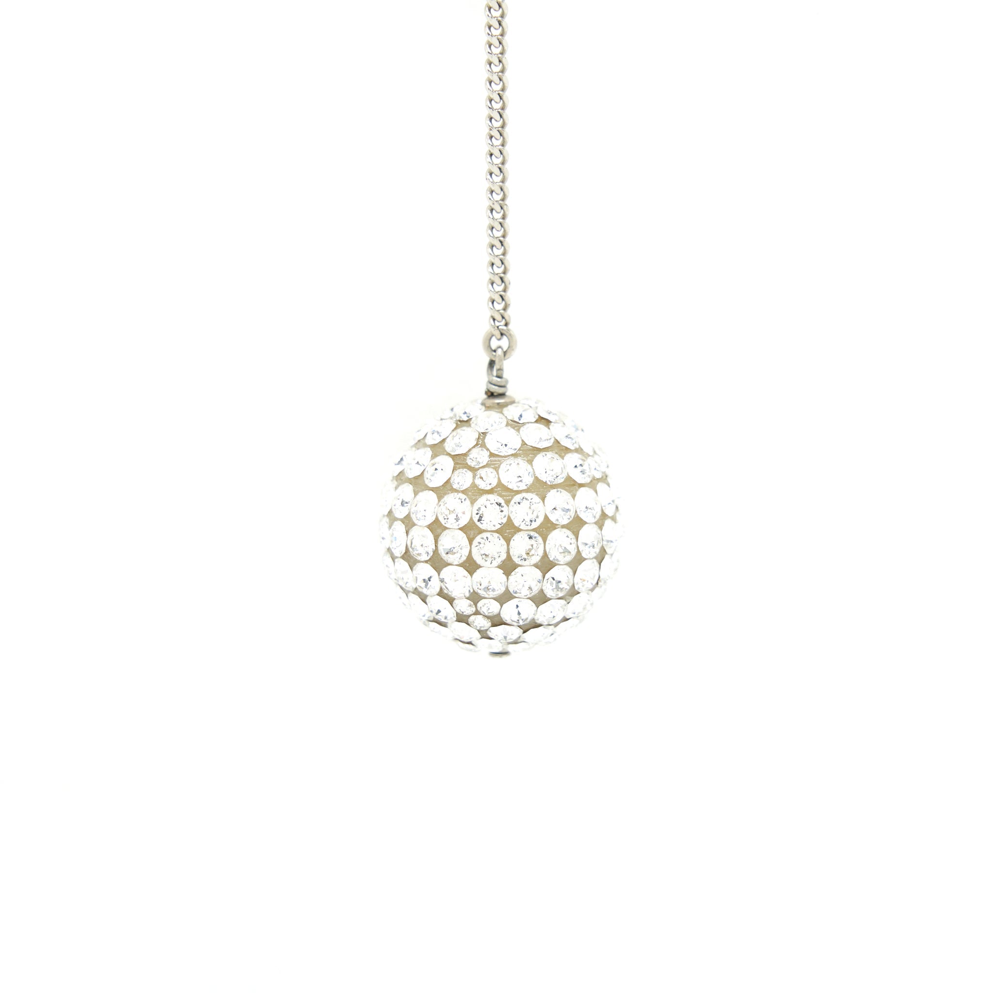 CHANEL DROP BALL CRYSTAL EARRINGS SHW