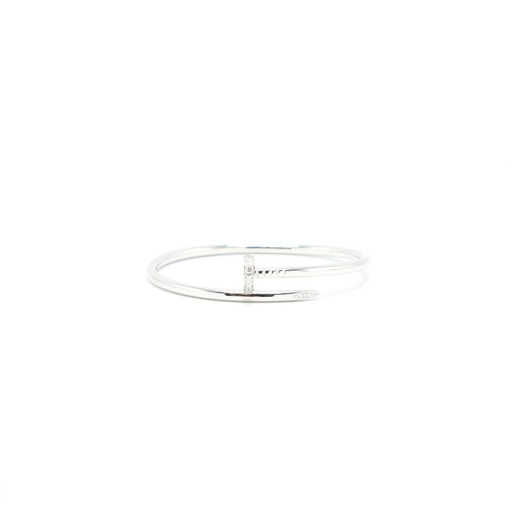 CARTIER JUSTE UN CLOU BRACELET WHITE GOLD WITH DIAMONDS