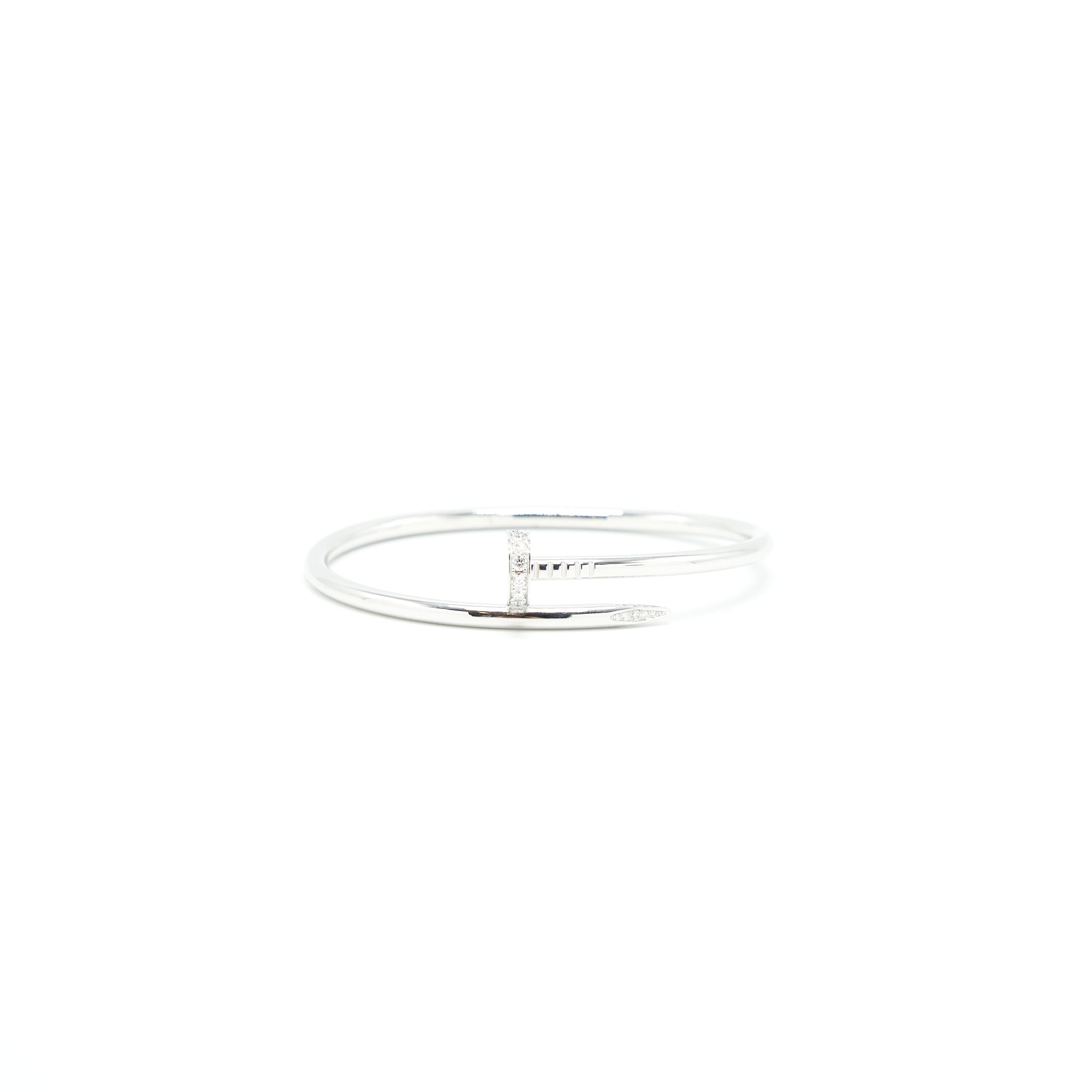 CARTIER JUSTE UN CLOU BRACELET WHITE GOLD WITH DIAMONDS