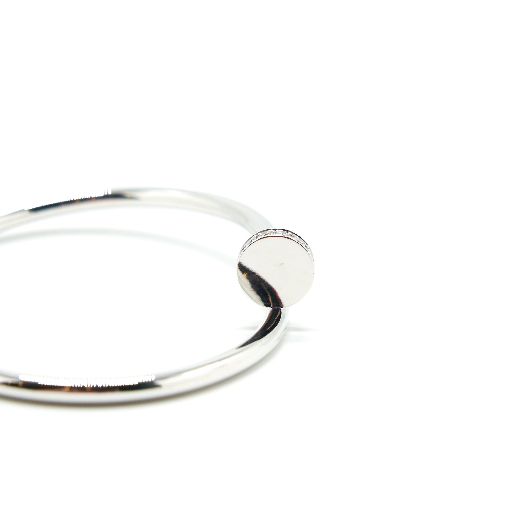 CARTIER JUSTE UN CLOU BRACELET WHITE GOLD WITH DIAMONDS