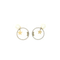 DIOR J'ADIOR ROUND DROP PEARL EARRINGS WITH CRYSTAL GHW