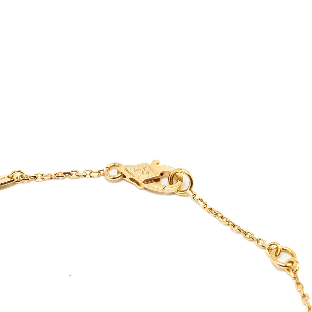 VAN CLEEF & ARPELS SWEET ALHAMBRA PENDANT CARNELIAN ROSE GOLD