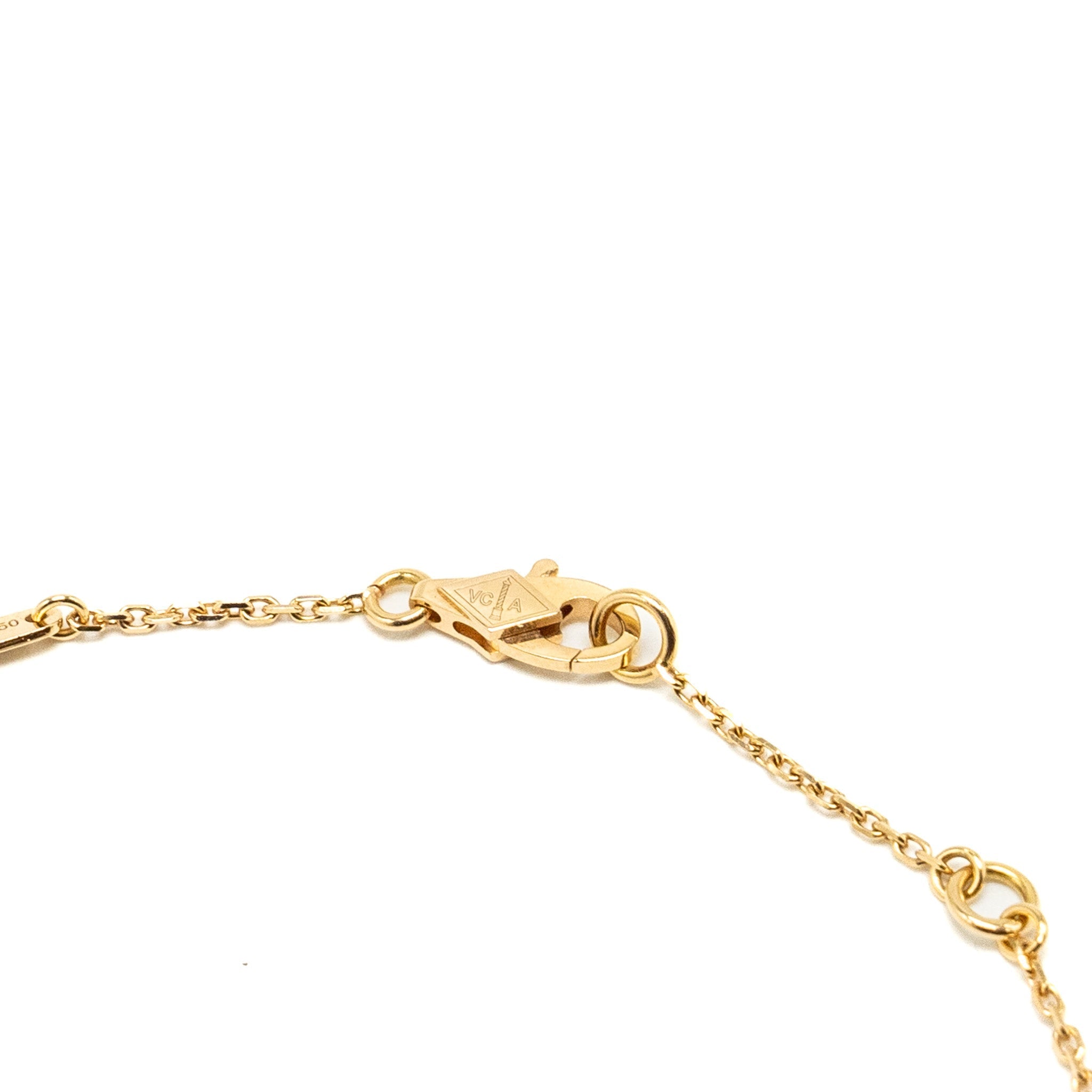 VAN CLEEF & ARPELS SWEET ALHAMBRA PENDANT CARNELIAN ROSE GOLD