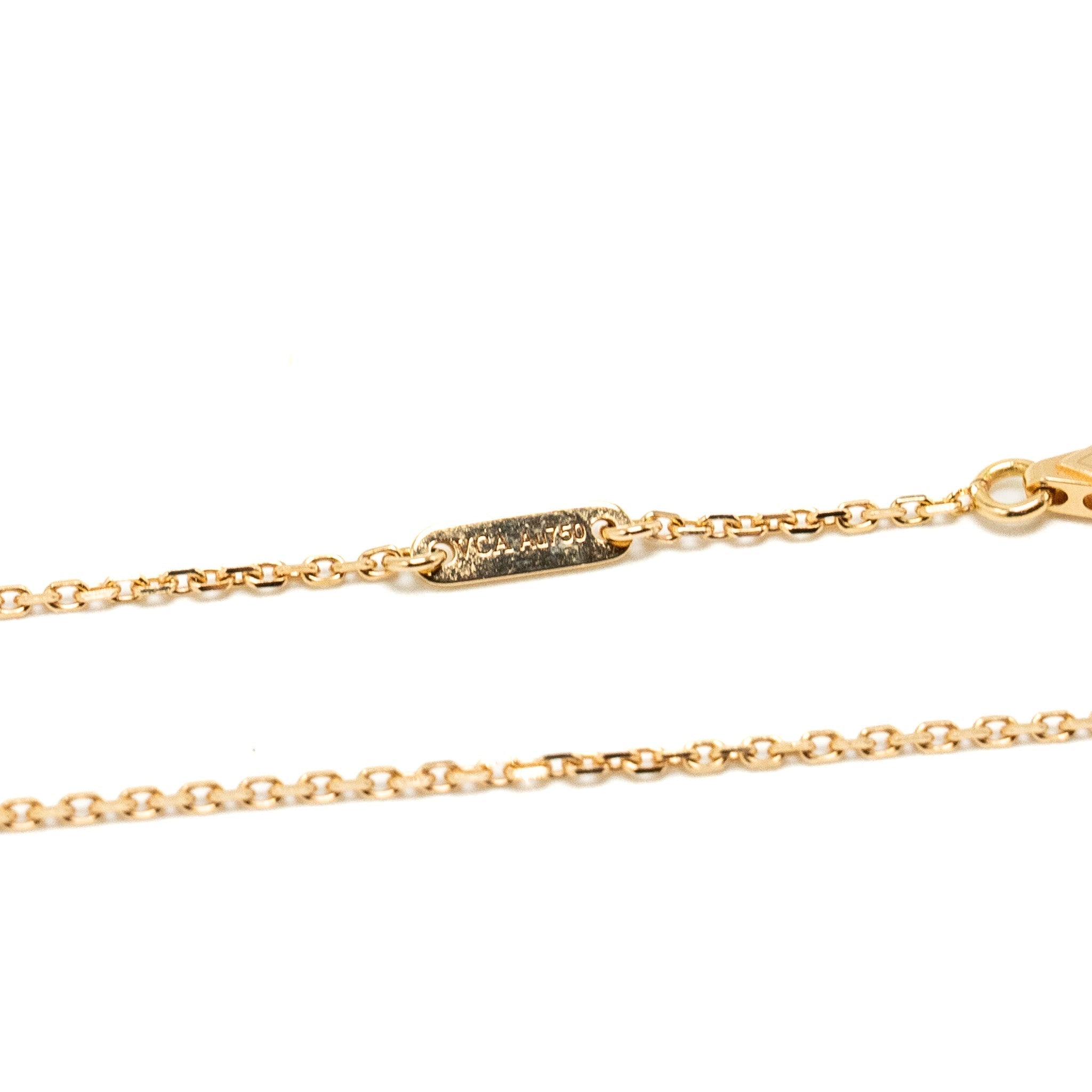 VAN CLEEF & ARPELS SWEET ALHAMBRA PENDANT CARNELIAN ROSE GOLD