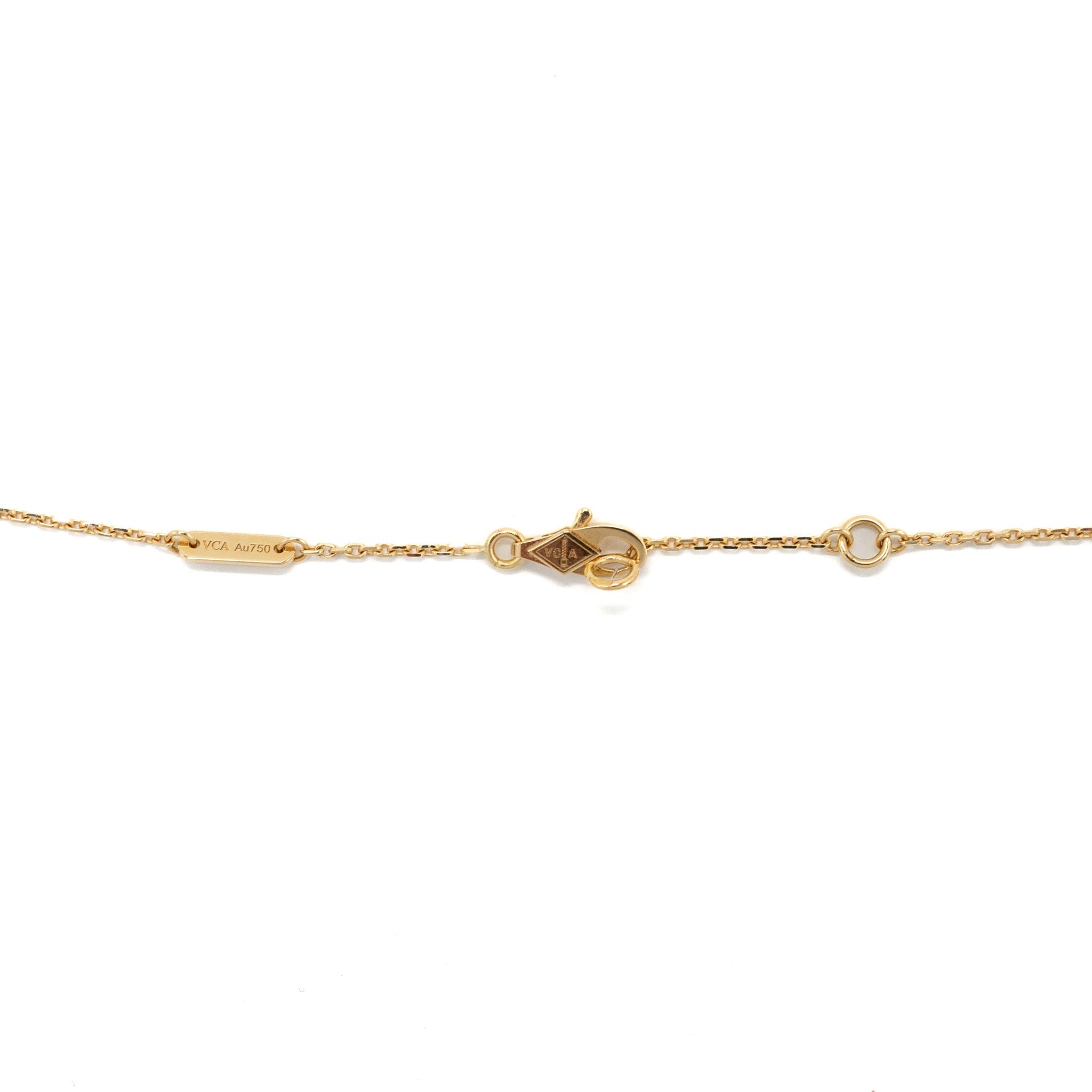 VAN CLEEF & ARPELS FRIVOLE PENDANT YELLOW GOLD, ONE DIAMOND