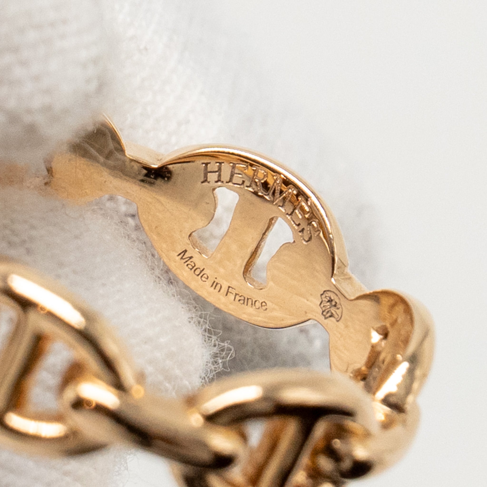 HERMES CHAINE D’ANCRE ENCHAINEE RING ROSE GOLD