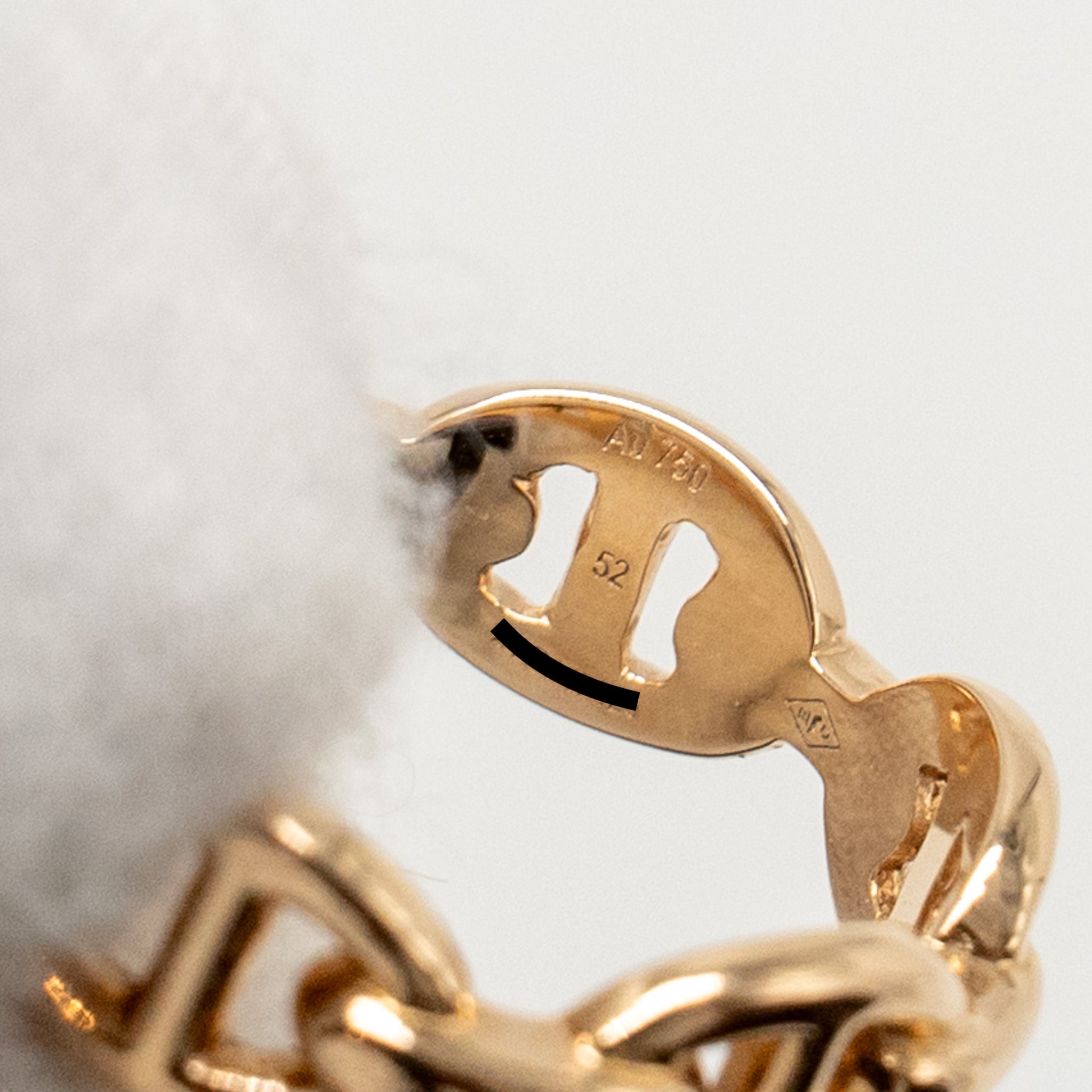 HERMES CHAINE D’ANCRE ENCHAINEE RING ROSE GOLD
