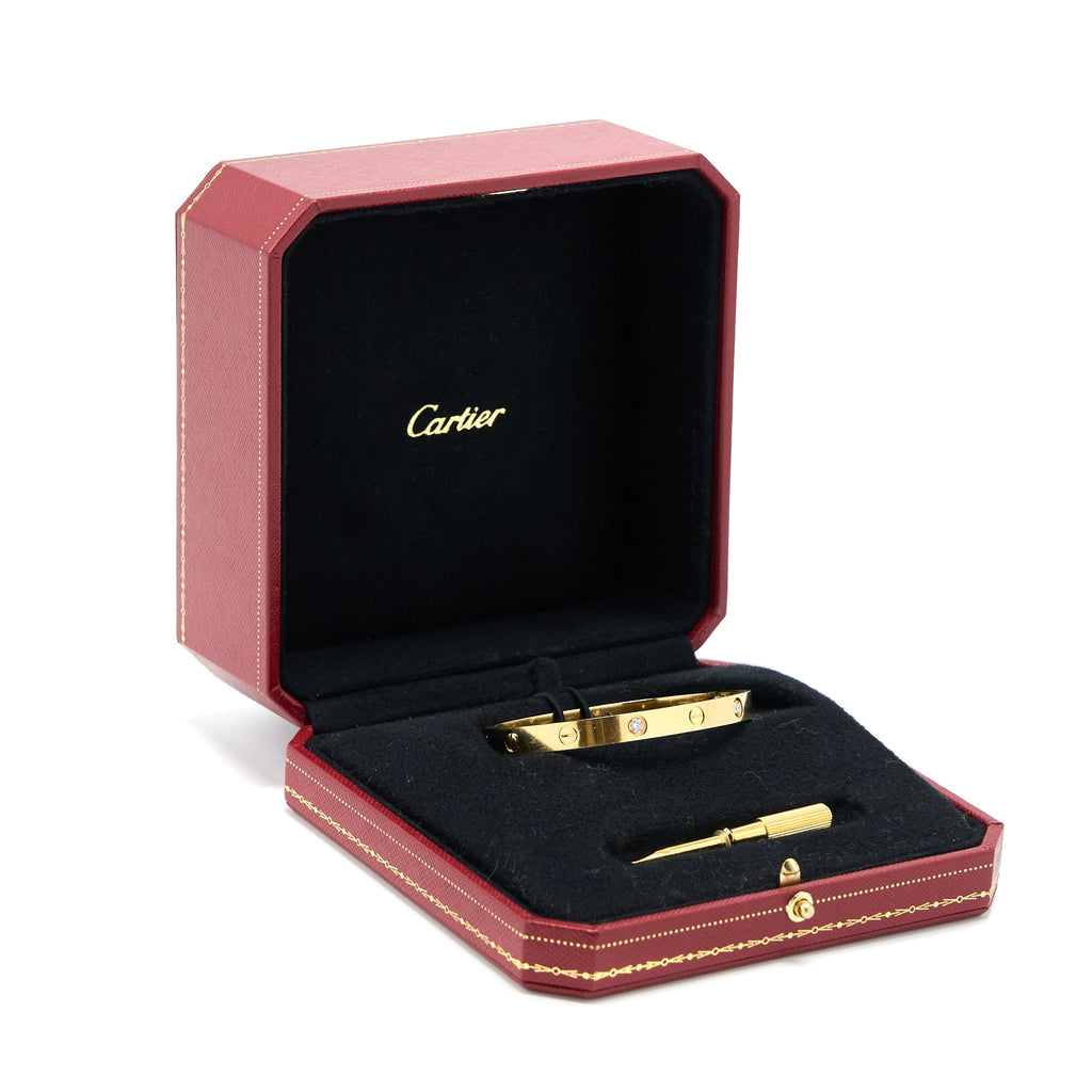 CARTIER LOVE BRACELET YELLOW GOLD DIAMONDS
