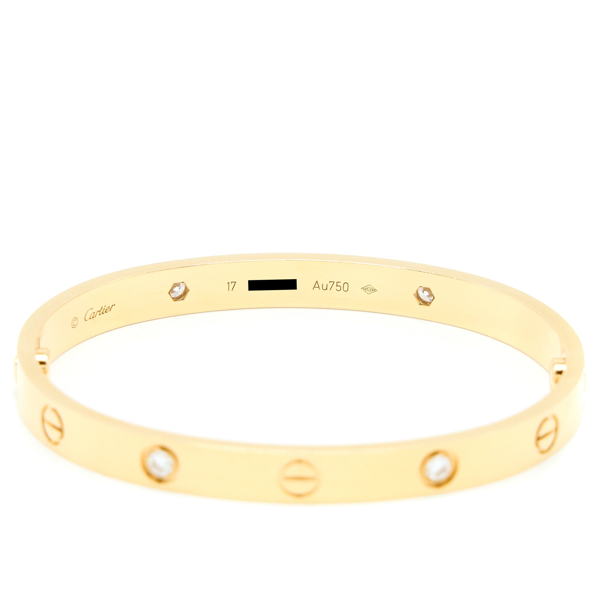 CARTIER LOVE BRACELET YELLOW GOLD DIAMONDS