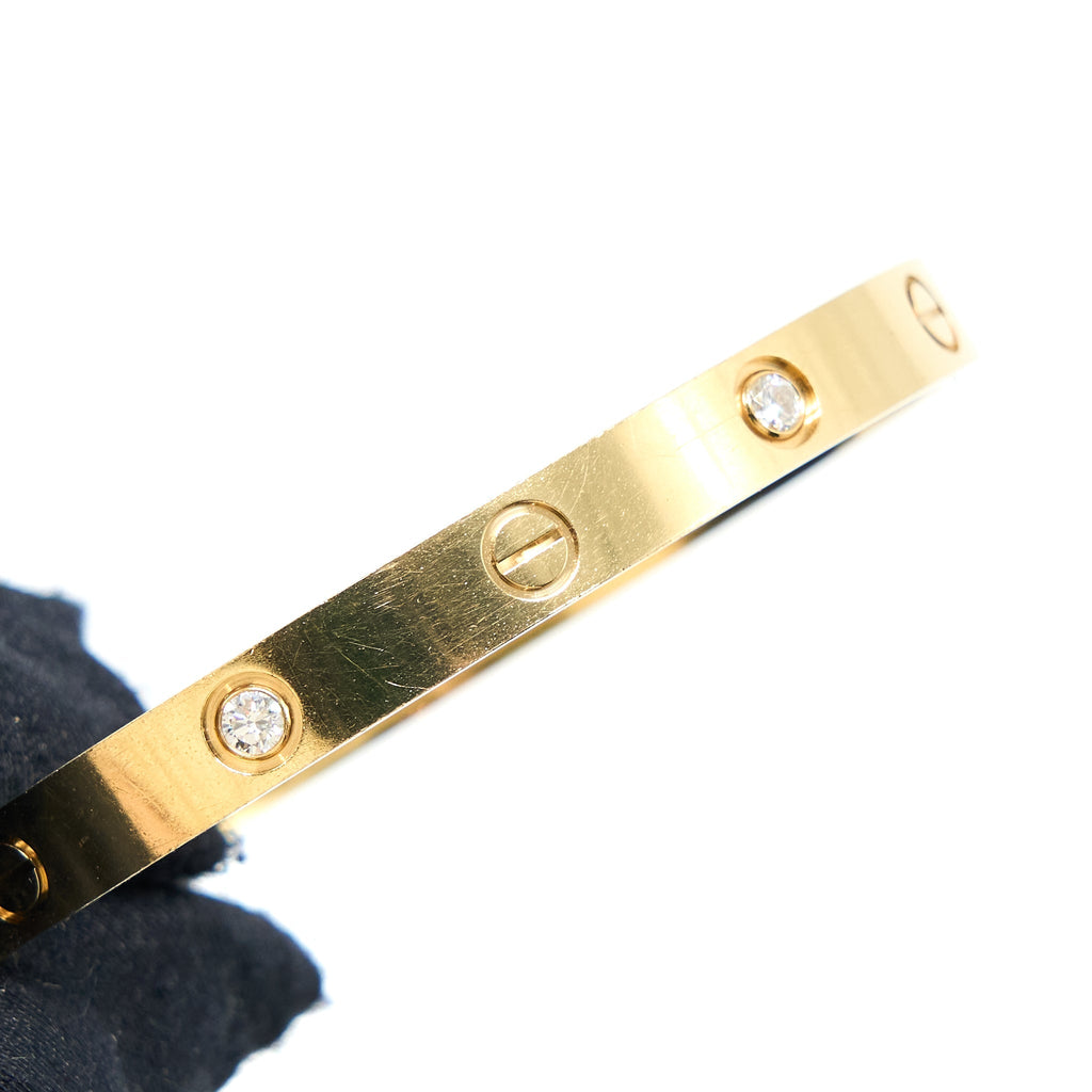 CARTIER LOVE BRACELET YELLOW GOLD DIAMONDS