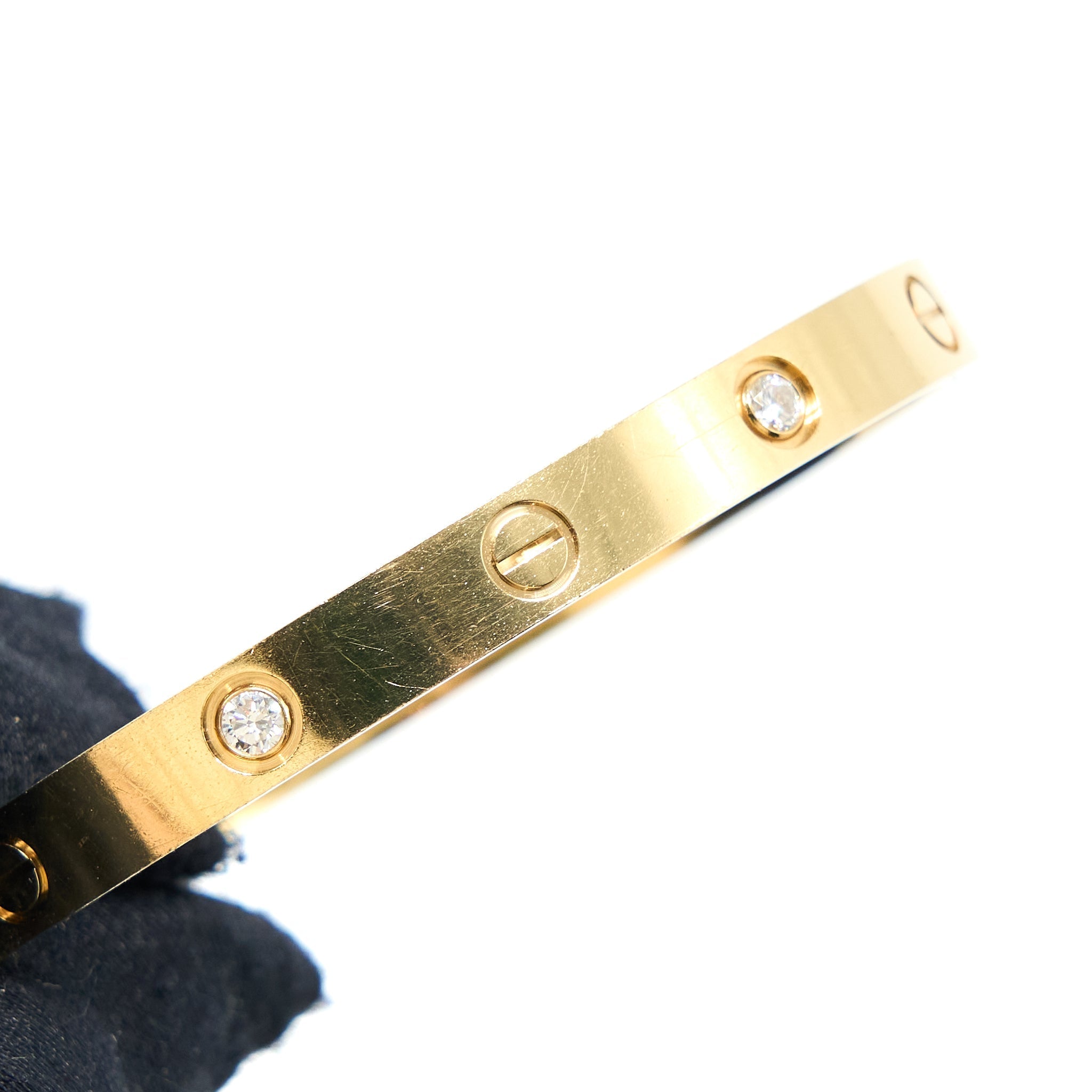 CARTIER LOVE BRACELET YELLOW GOLD DIAMONDS