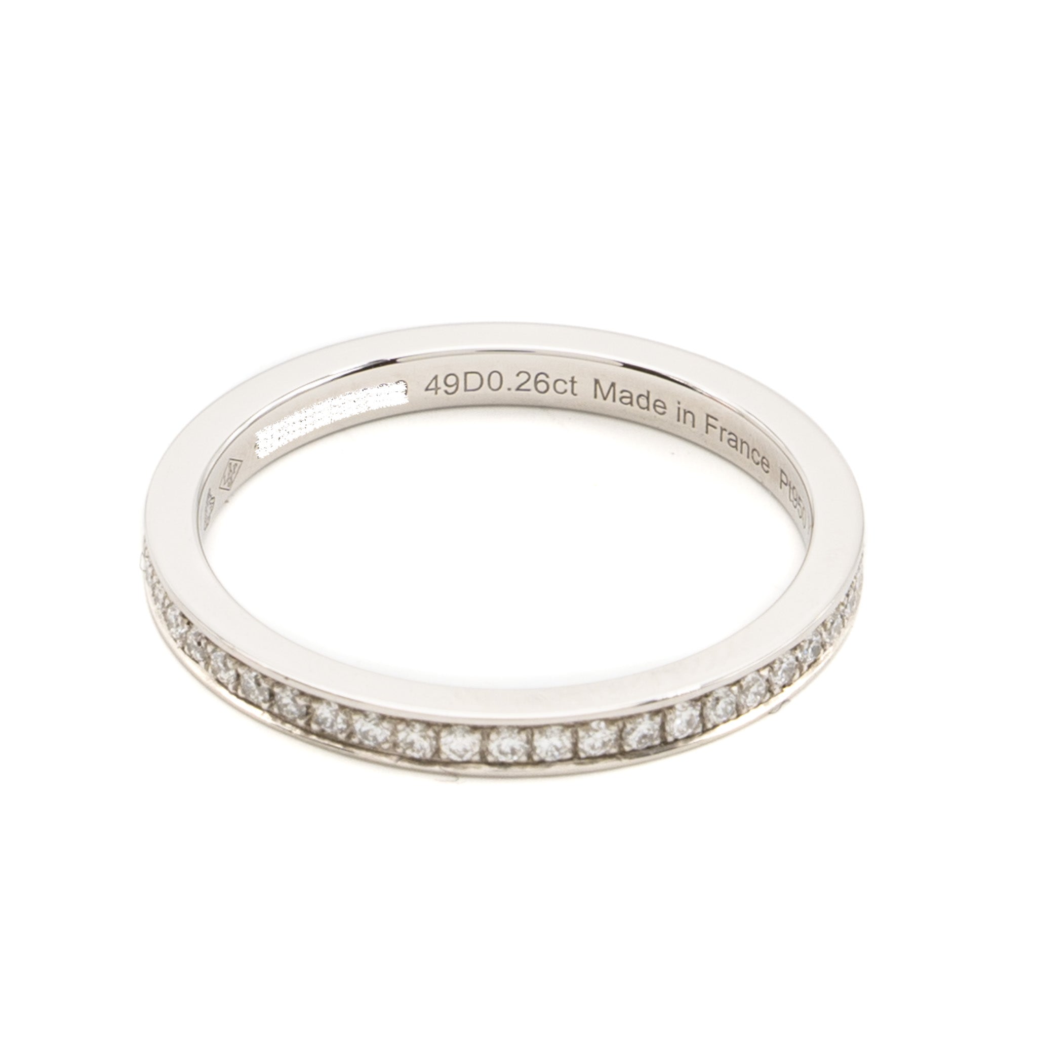 HERMES WEDDING BAND WHITE GOLD DIAMONDS