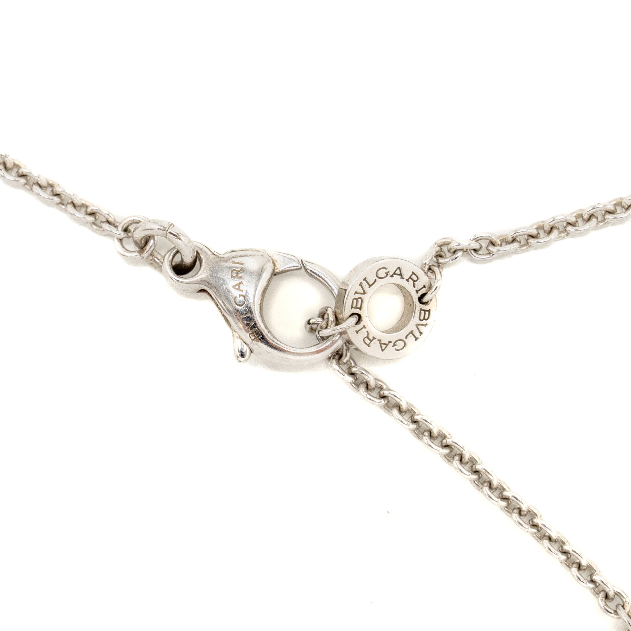 BVLGARI SAVE THE CHILDREN B ZERO NECKLACES BLACK CERAMIC/SILVER