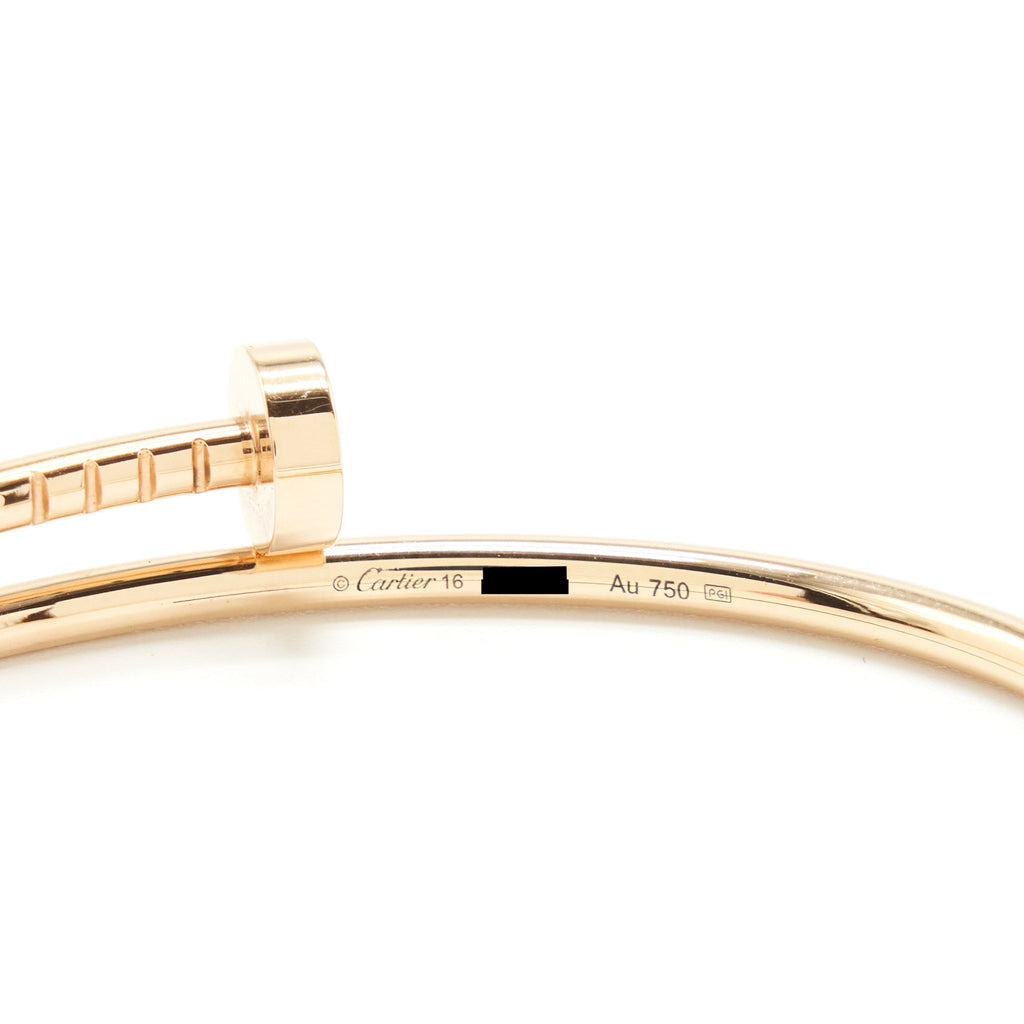 CARTIER JUSTE UN CLOU BRACELET ROSE GOLD