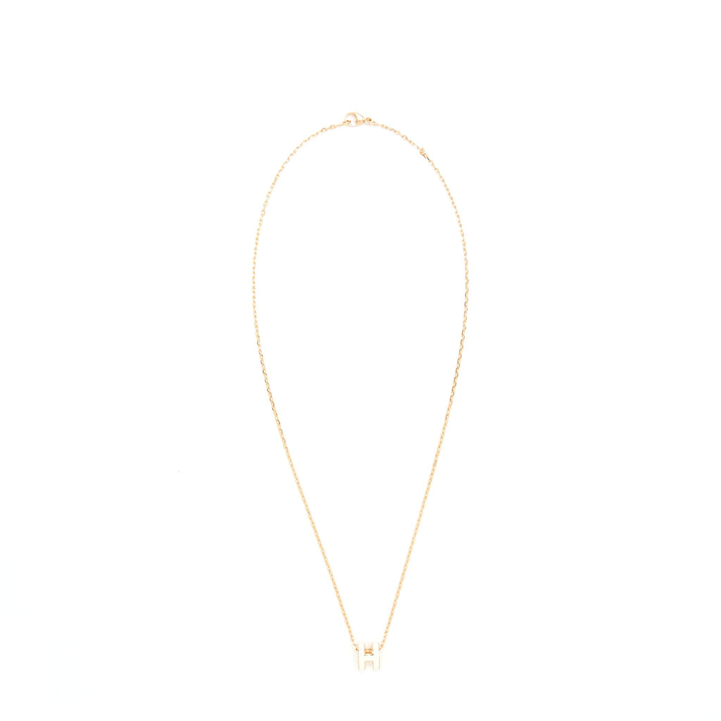 HERMES MINI POP H PENDANT BLANC RGHW