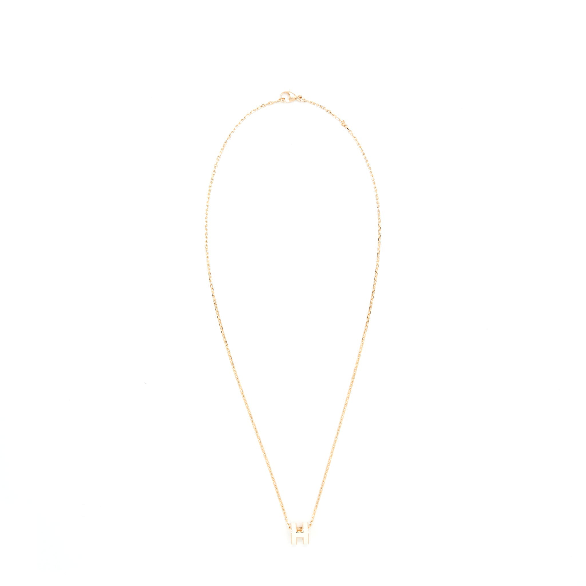 HERMES MINI POP H PENDANT BLANC RGHW