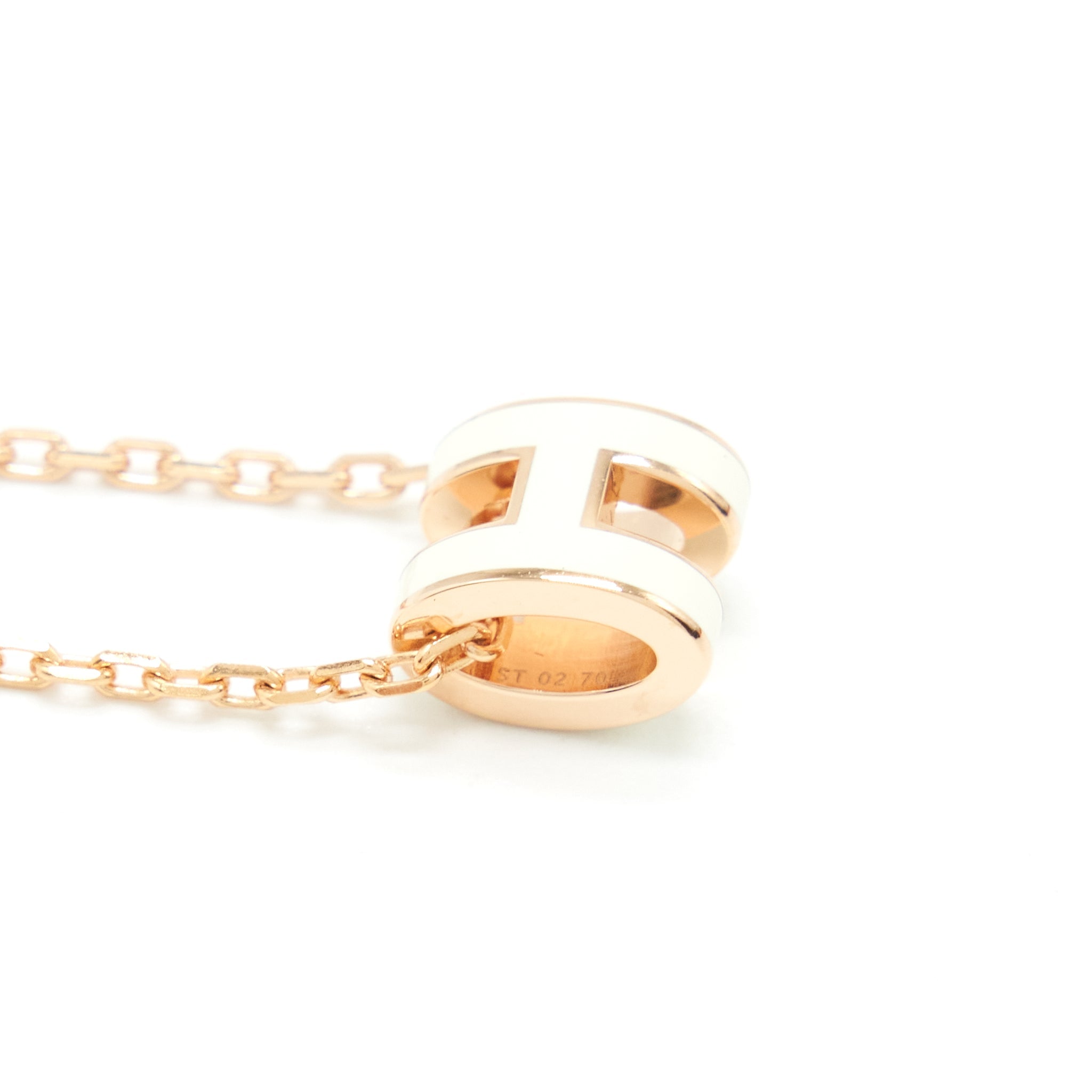 HERMES MINI POP H PENDANT BLANC RGHW