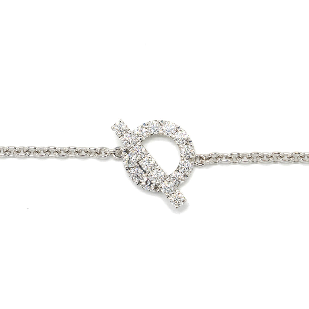 HERMES FINESSE BRACELET WHITE GOLD / DIAMONDS