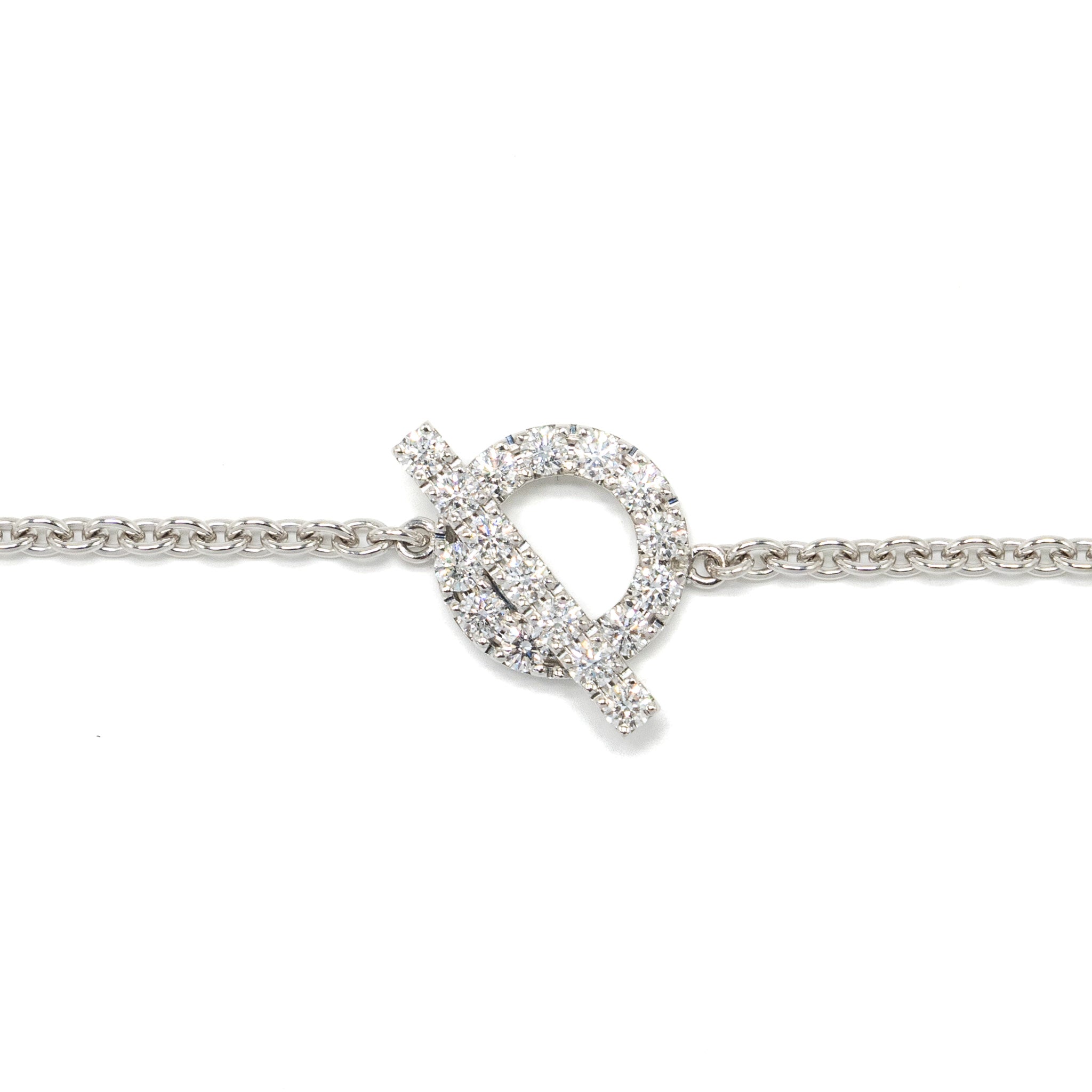 HERMES FINESSE BRACELET WHITE GOLD / DIAMONDS