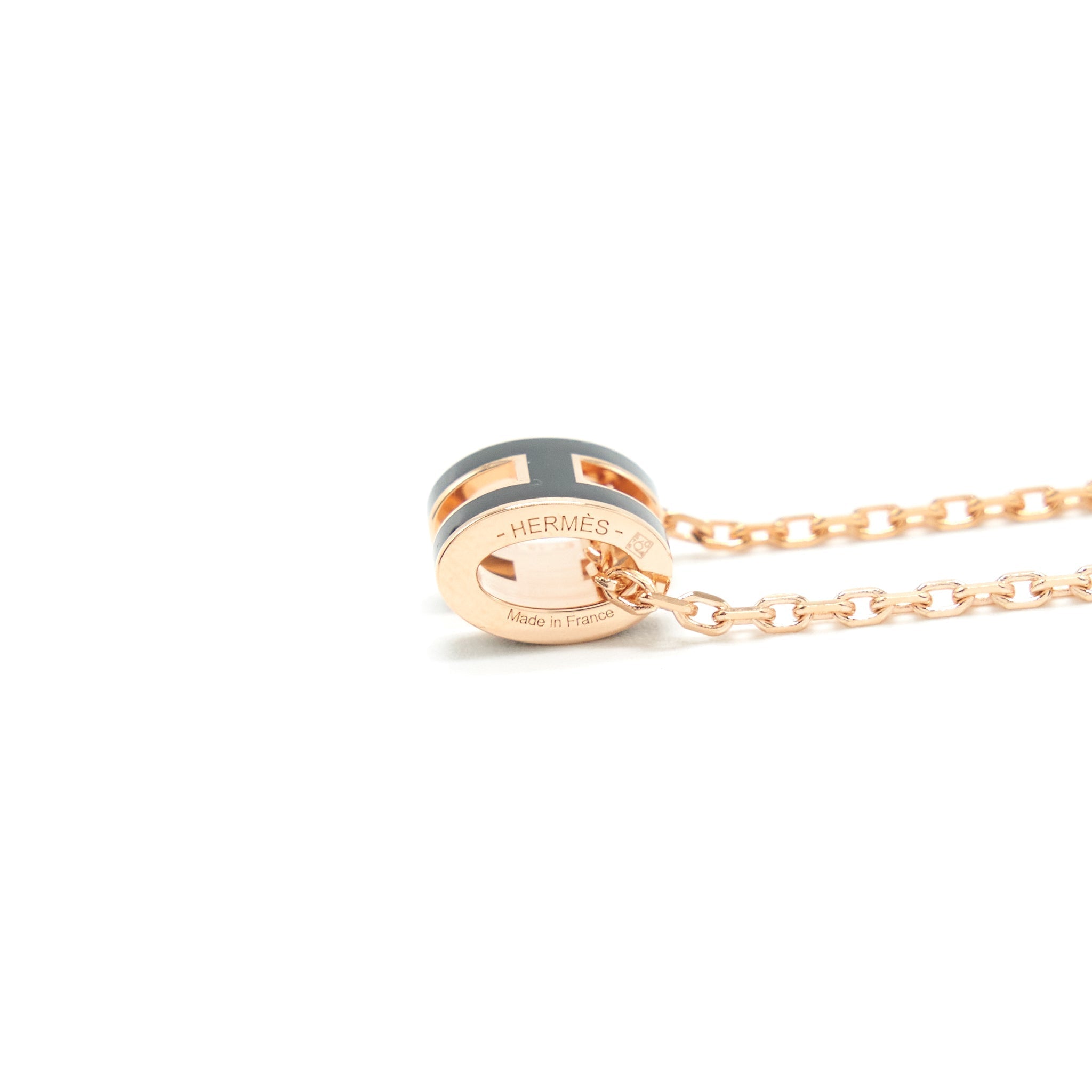 HERMES MINI POP H PENDANT BLACK RGHW