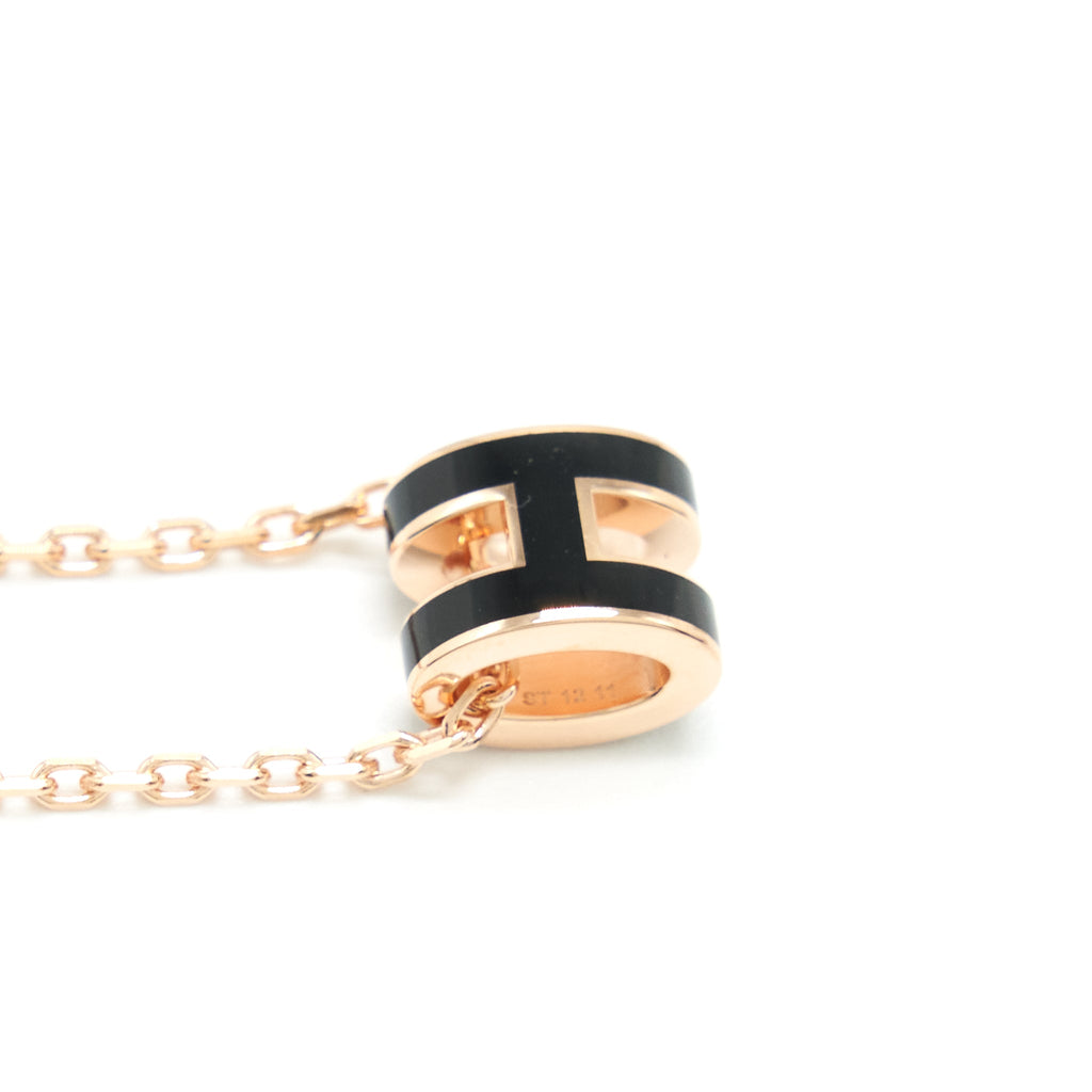 HERMES MINI POP H PENDANT BLACK RGHW