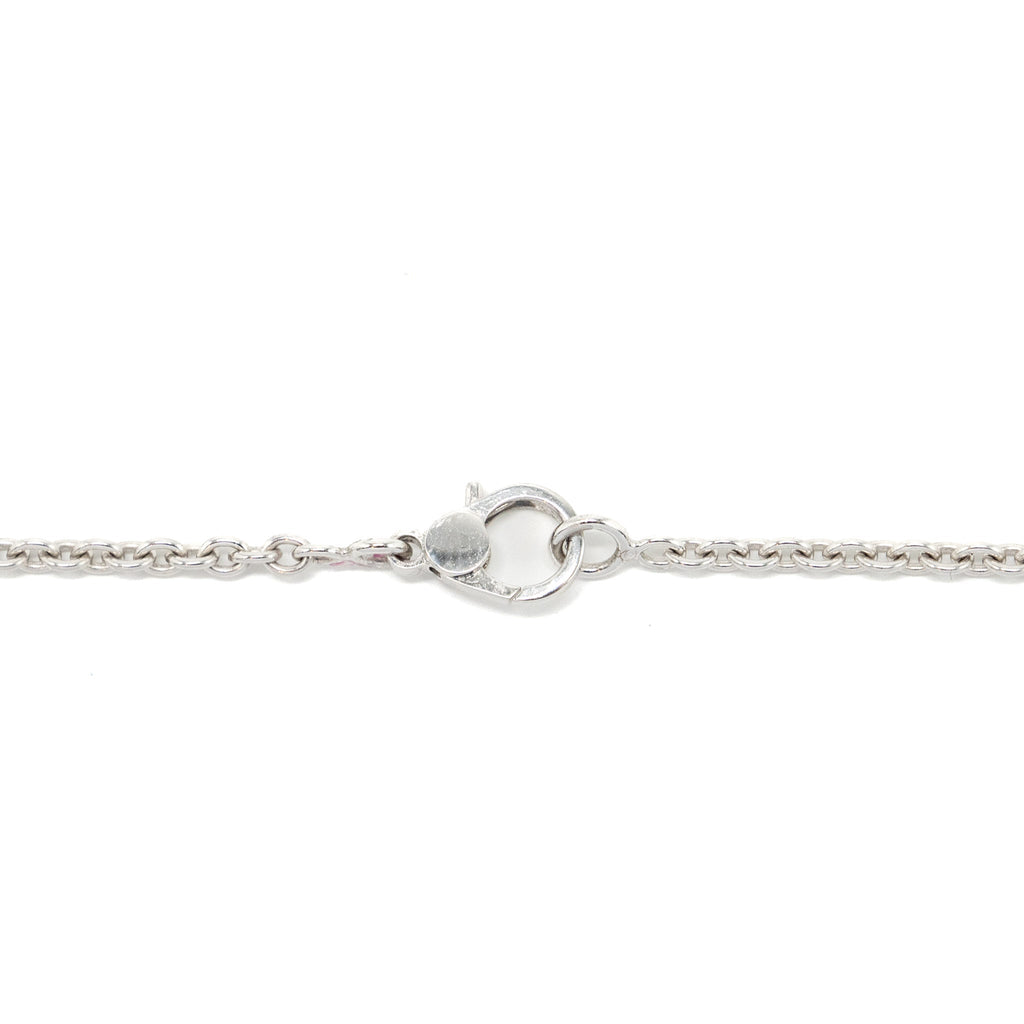 HERMES LARIAT FINESSE NECKLACE WHITE GOLD DIAMONDS