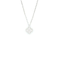 VAN CLEEF & ARPELS SWEET ALHAMBRA PENDANT WHITE GOLD WITH DIAMONDS